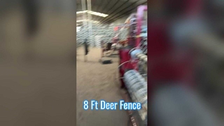 รั้วกวางแข็งแรง ตาข่ายลวดสังกะสีสูง 8 ฟุต