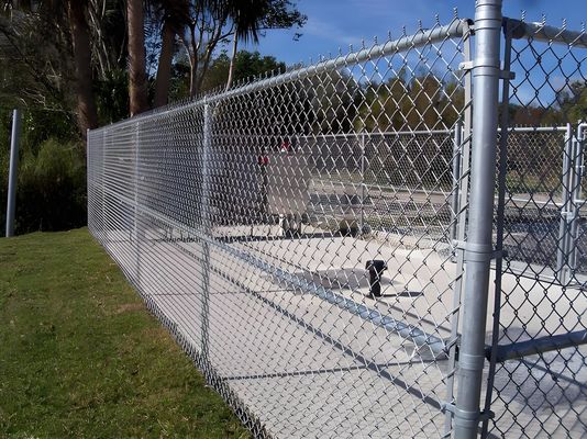 Electric Galvanized Chain Link Fence 3mm Diamond Steel Iron Wire Mesh