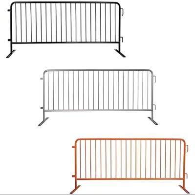 Heavy Duty 4FT Portable Steel Crowd Control Barrier with 5000N Vertical Load and 1.5mm Pipe Thickness