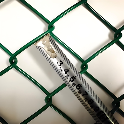 2'' Opening Black PVC Coated Chain Link Fence For Protection Netting