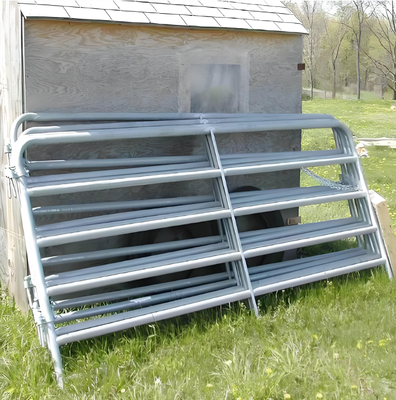 6 Rails Hot Dipped Galvanized Cattle Fence Panel 1.8m Height Portable Livestock System