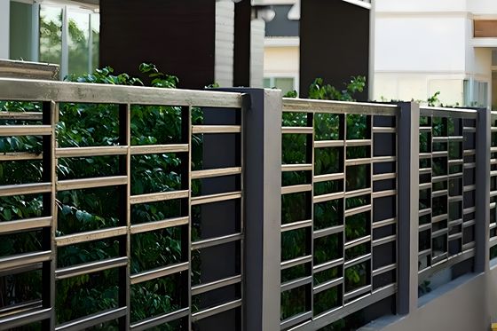 บ้านเรือน อลูมิเนียม perforated โลหะแผ่นรั้ว 6ft Punching Plate Guardrail