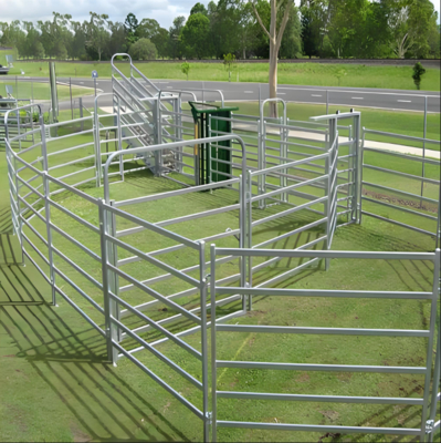ความมั่นคงสูง Hot Dip Galvanized Outdoor เกษตรสัตว์เกษตรสัตว์แพนลท์ Yard รั้ว