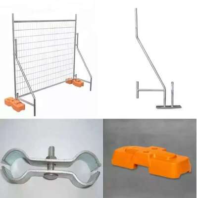 แผงรั้วชั่วคราวโลหะเคลือบสังกะสีสำหรับงานหนัก ขนาด 2.1*2.4 เมตร สำหรับตลาดออสเตรเลีย