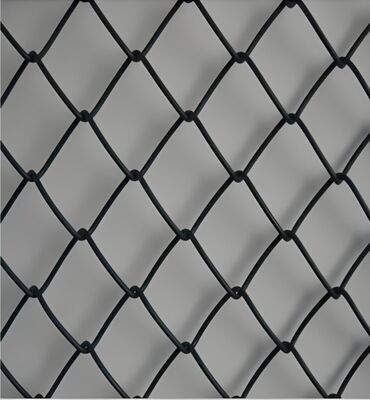 8FT สูง PVC ผิวเคลือบ Chain Link รั้วเพชร สนามเทนนิส รั้ว Netting