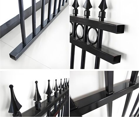 Commercial Grade Tubular Steel Fence High Security Anti Theft Property Fence